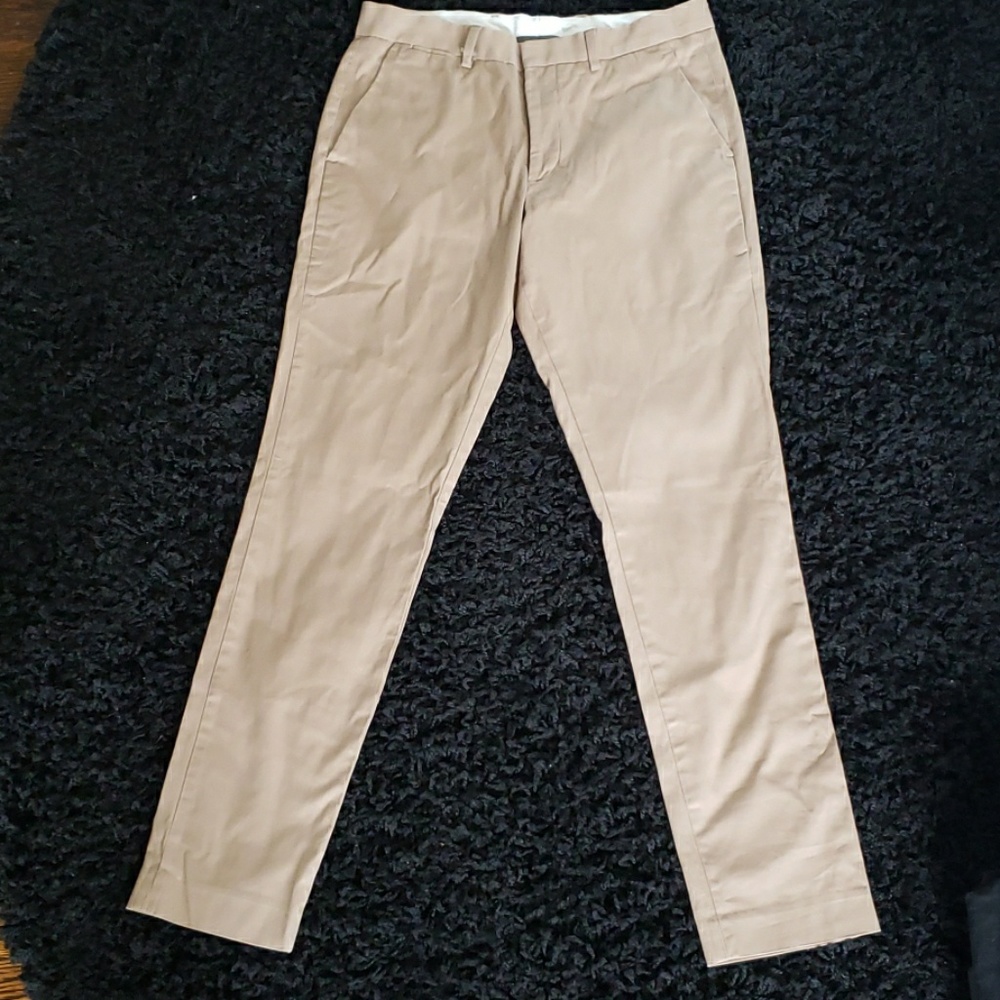 Mens Express Extra Slim Stretch Khaki Pant